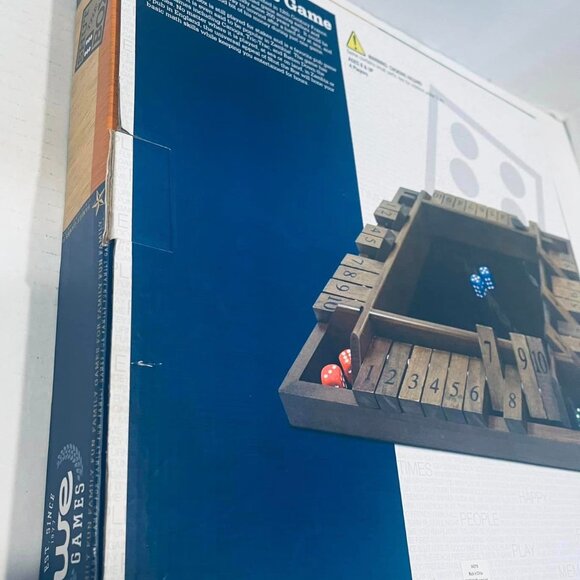 WE Games 4 Player Shut The Box (TM) Dice Game - Walnut Stained Wood - Picture 8 of 8